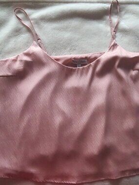 Koko + Mason Pink Spaghetti Strap Top in Pink (L)